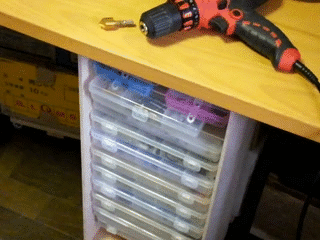 parts box shelf
